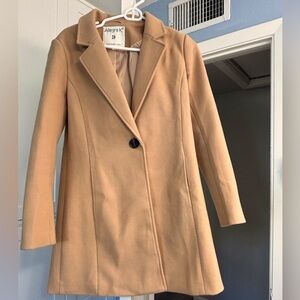Allegra K women’s camel coat